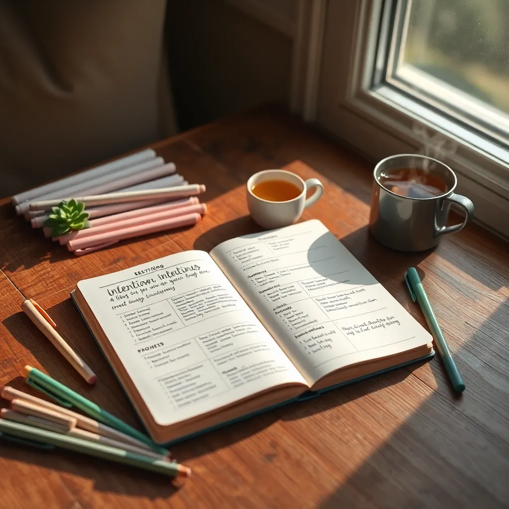 Setting Intentions with Morning Journaling