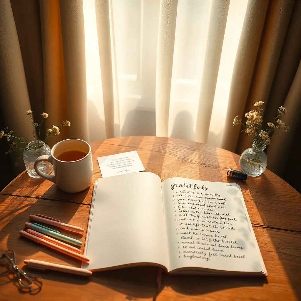 Begin with a Gratitude List