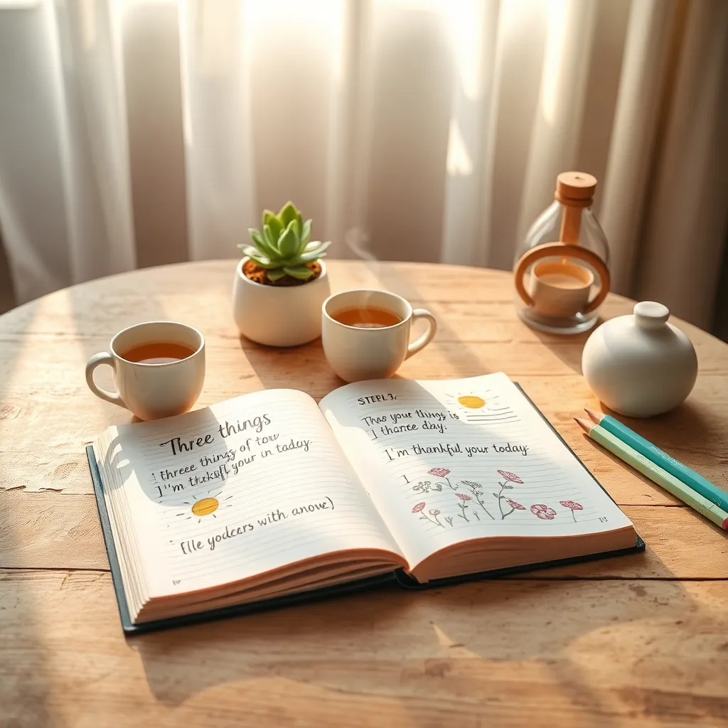 Gratitude List Creation (Cultivating a Positive Mindset)
