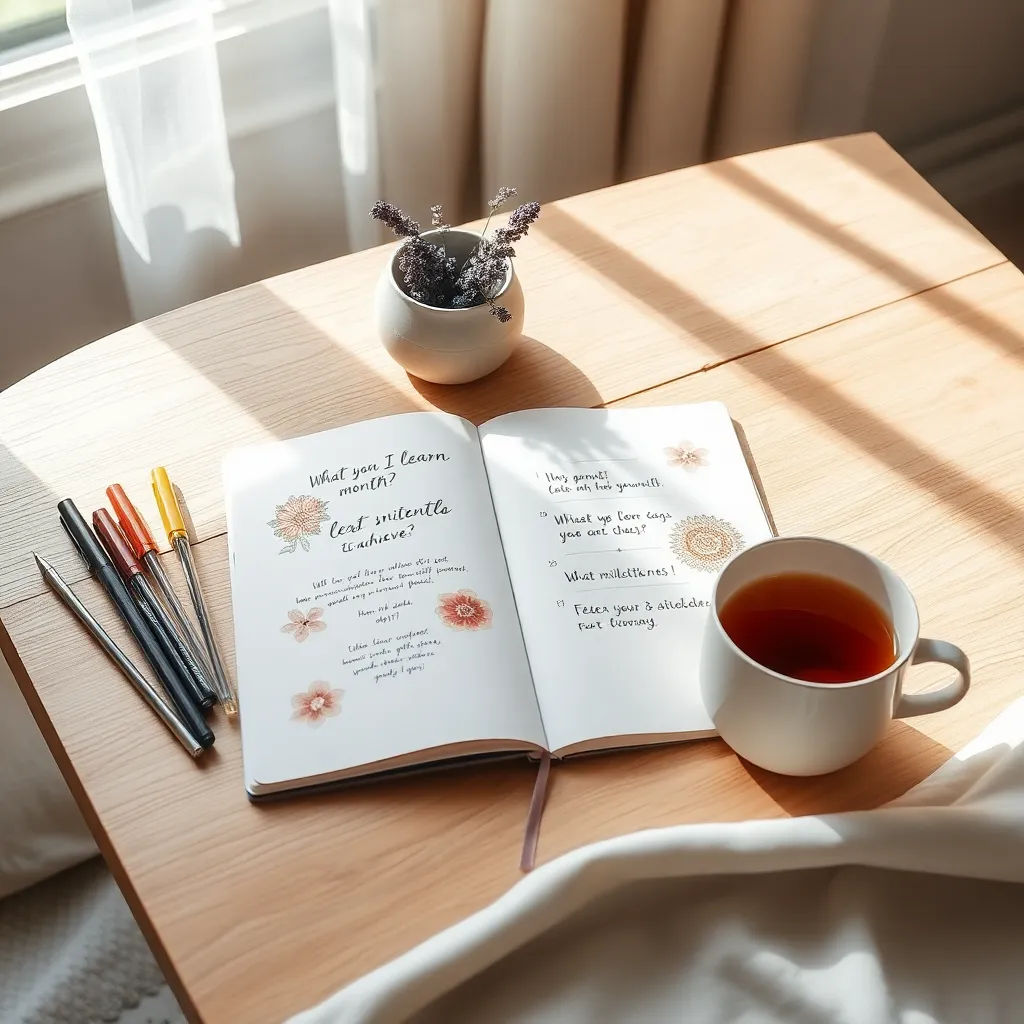 Set Monthly Reflection Goals