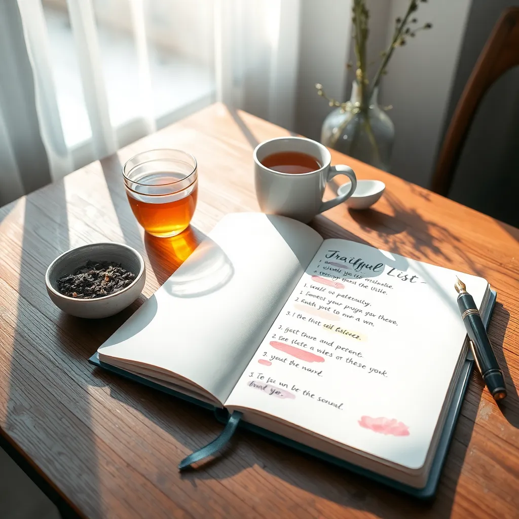 Write Gratitude Lists Regularly