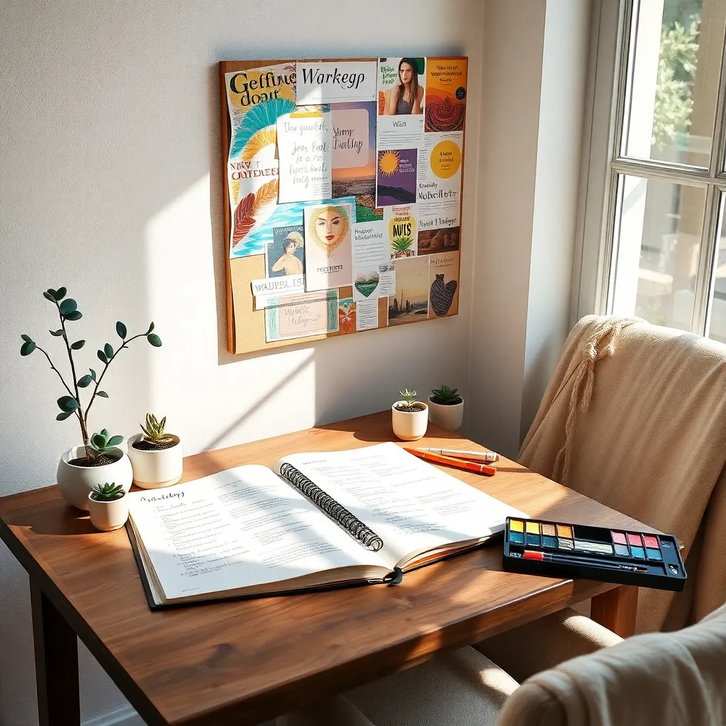 Display Vision Board Prominently