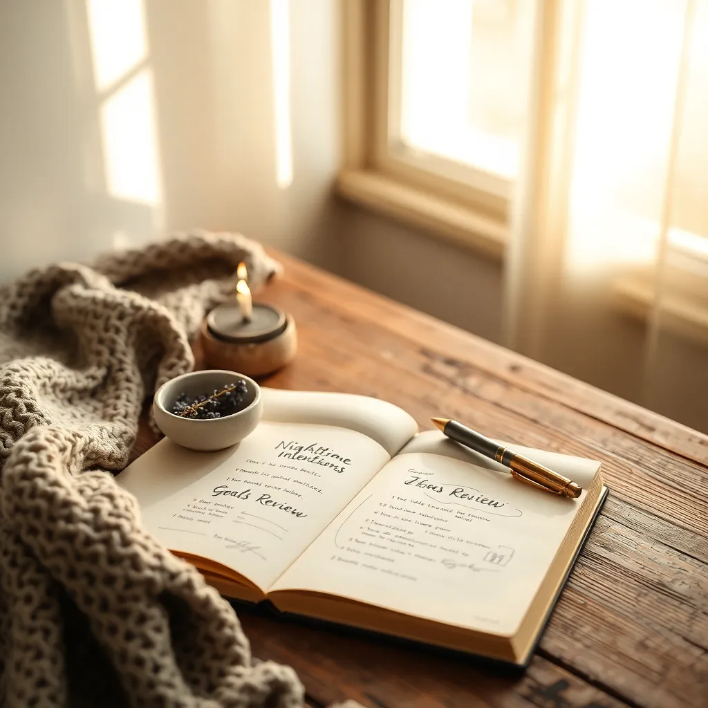Reviewing Nighttime Intentions and Goals